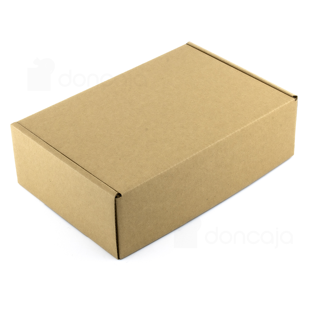 Caja embalaje canal simple 140 x 100 x 90 mm (largo x ancho x alto) marrón  - Cajas Postales Kalamazoo